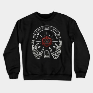 Critical Hit D20 DnD Natural 20 Print Crewneck Sweatshirt